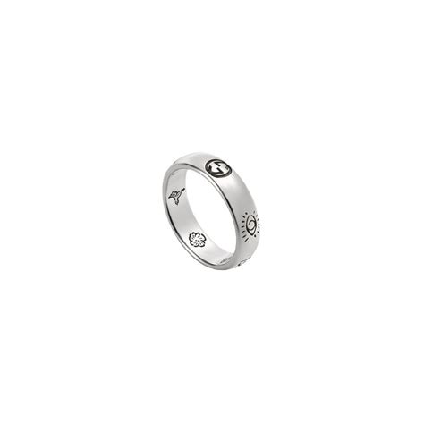 gucci ybc4552470010|Gucci Blind for love ring in silver .